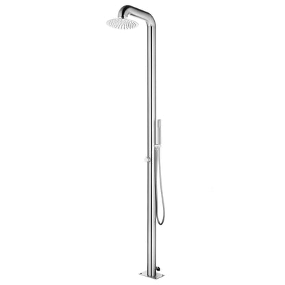 Ducha De Jardín Con Base 230 Cm Acero Inoxidable