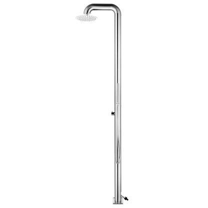 Ducha De Jardín Con Base 230 Cm Acero Inoxidable