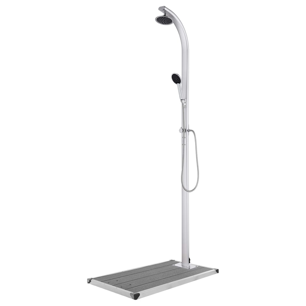Ducha De Jardín Con Base 220 Cm Aluminio