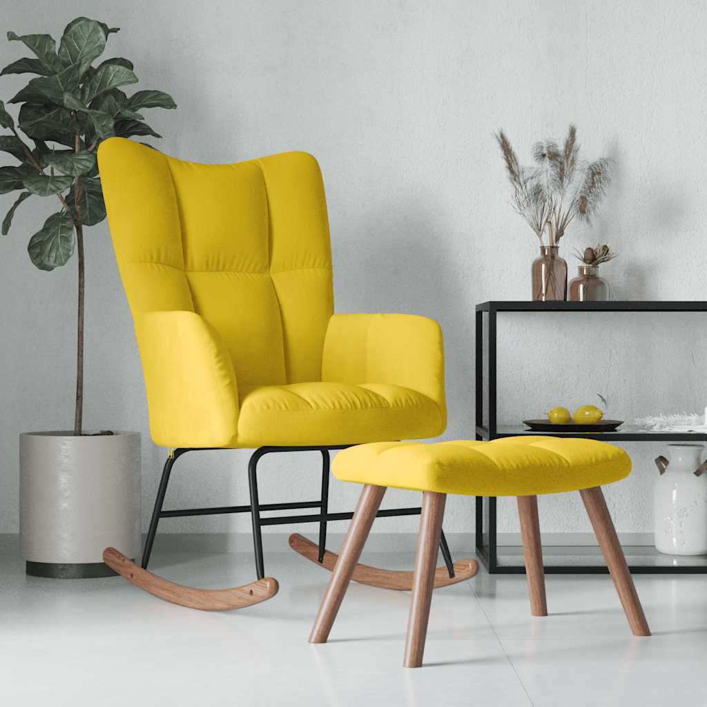 Silla Mecedora De Terciopelo