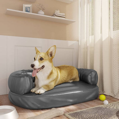 Cama Para Perros De Espuma Cuero Sintético