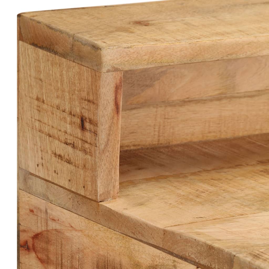 Escritorio De Madera De Mango Rugosa 100X45X90 Cm