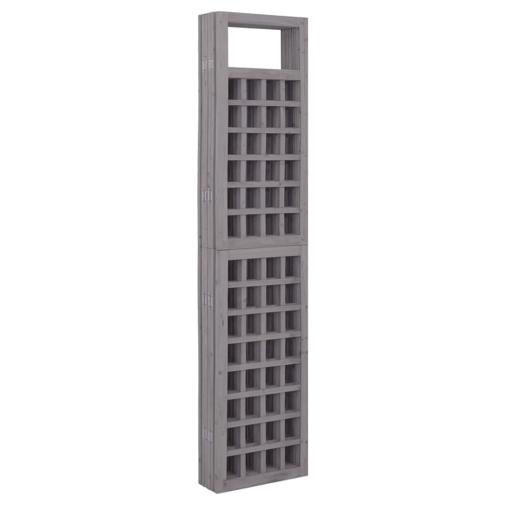 Biombo/Enrejado De 6 Paneles Madera De Abeto