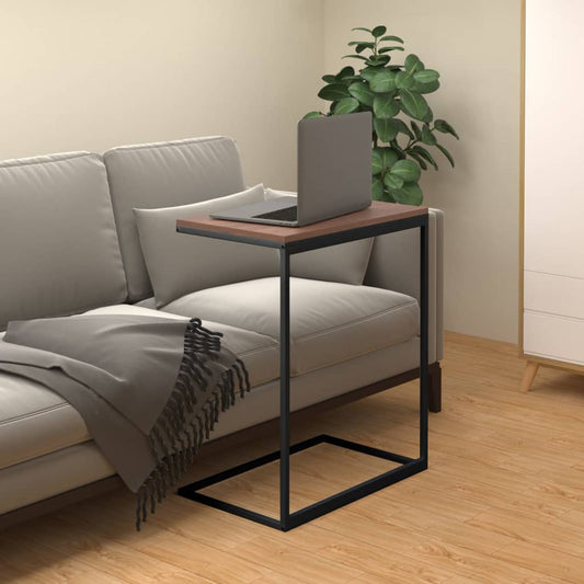 Mesa Auxiliar De Madera Contrachapada Negro