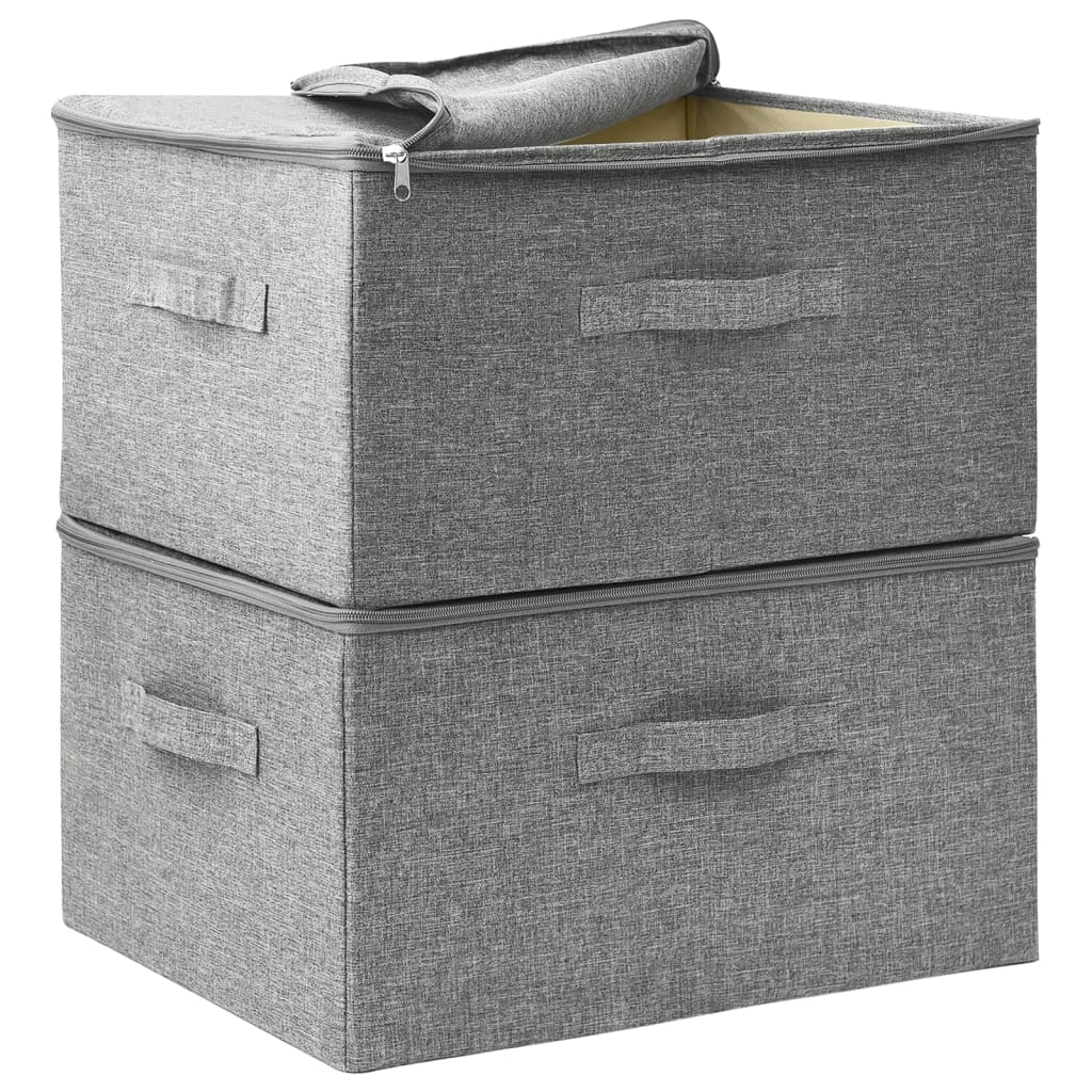 Cajas De Almacenaje 2 Unidades Tela 43X34X23 Cm
