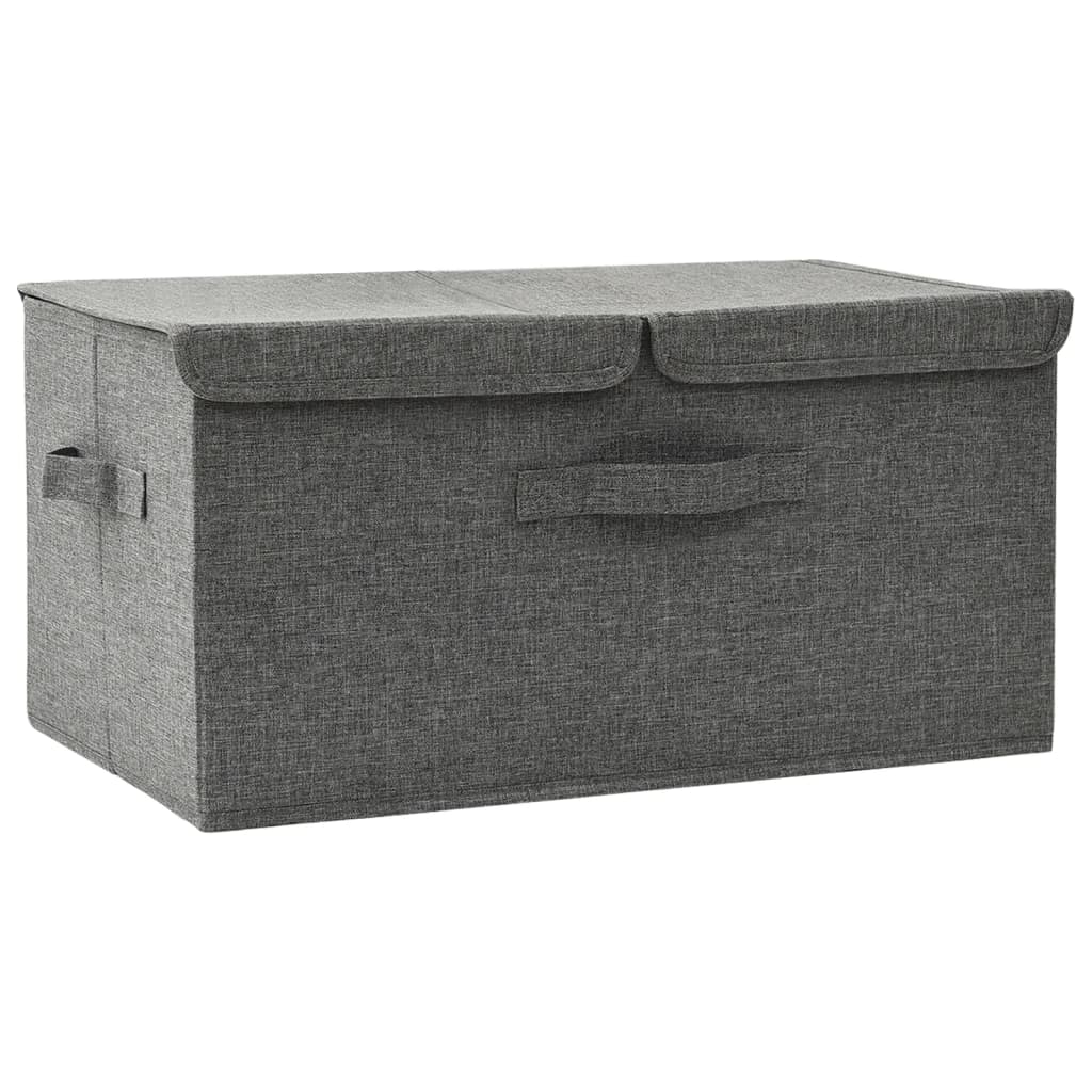 Caja De Almacenaje Tela Gris