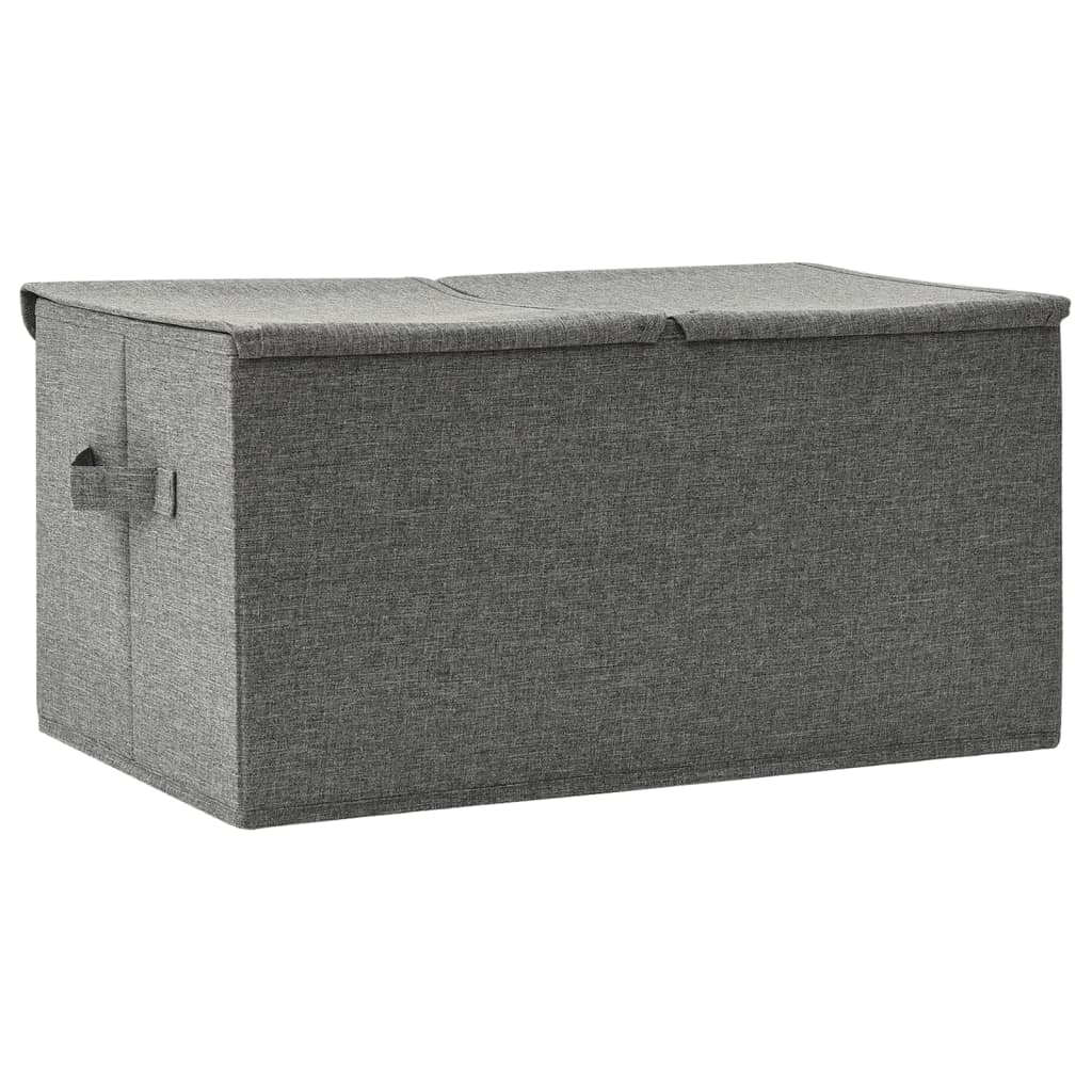Caja De Almacenaje Tela Gris