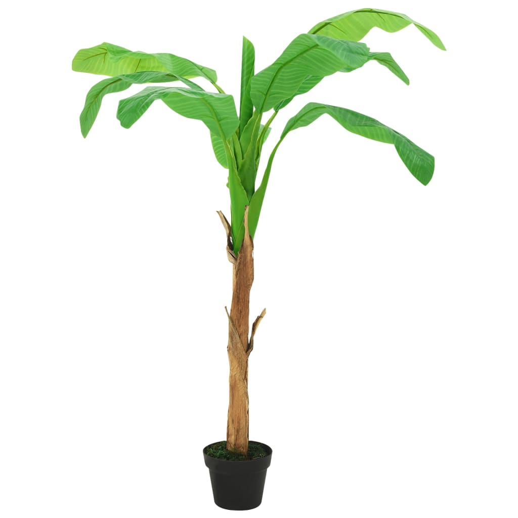 Árbol Bananero Artificial Con Macetero Verde