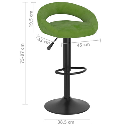 Taburetes De Cocina 2 Uds Terciopelo