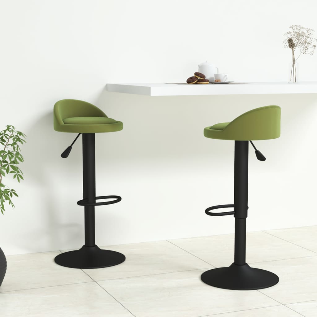 Taburetes De Cocina 2 Uds Terciopelo