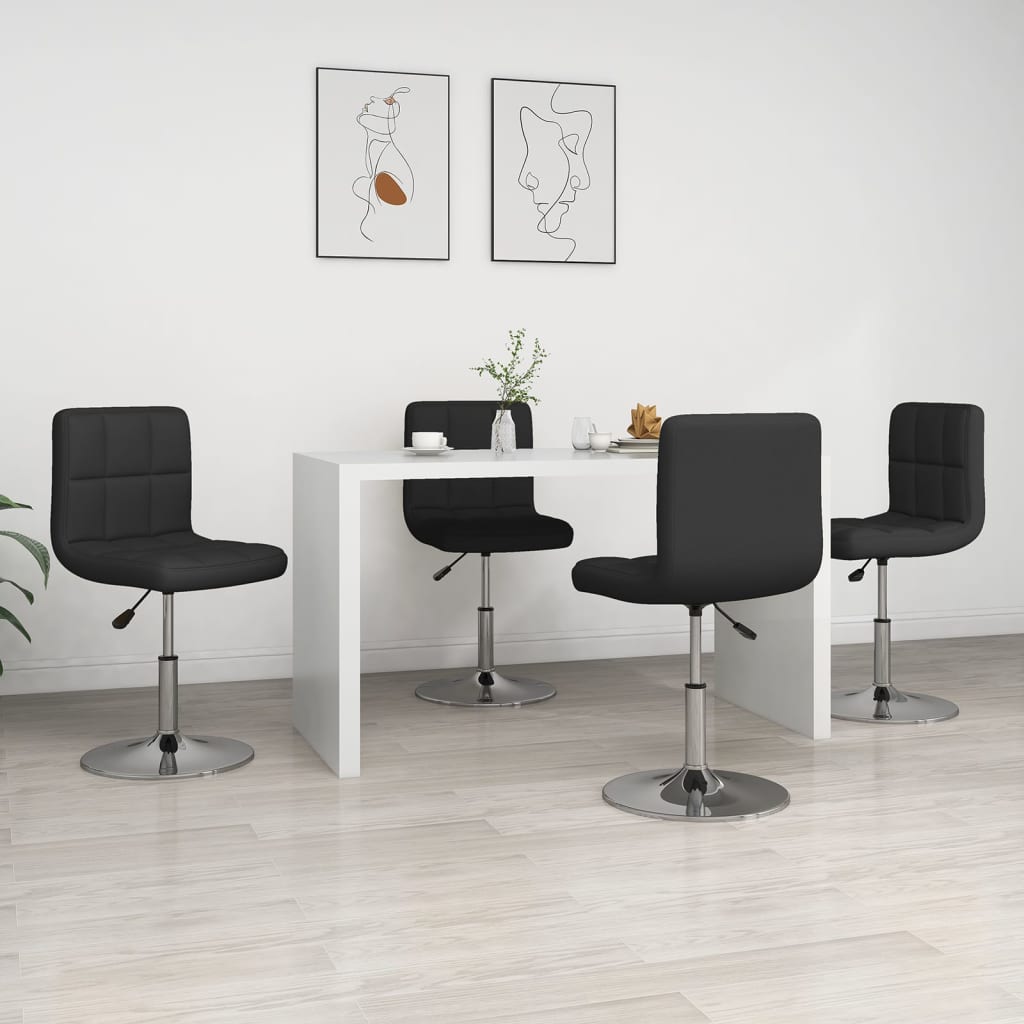 Sillas De Comedor 4 Unidades Cuero Sintético