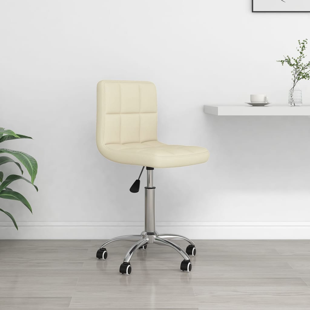 Silla De Oficina Giratoria Tela Gris Taupe