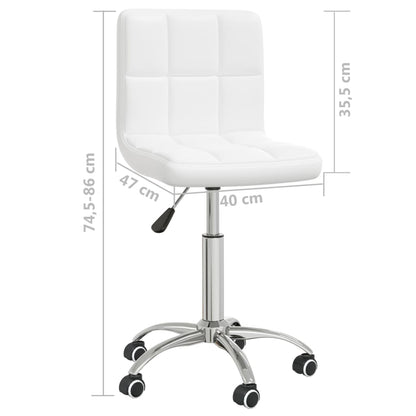 Silla De Oficina Giratoria De Cuero Sintético