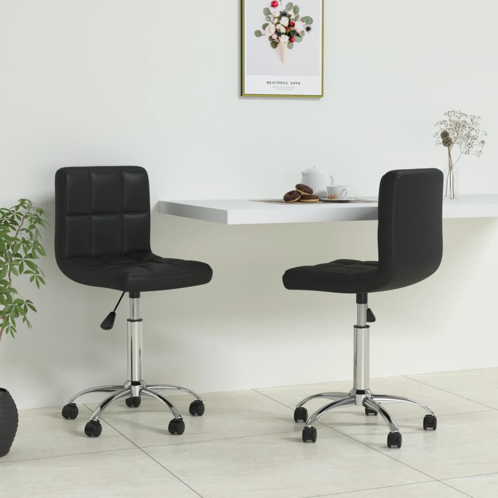 Silla De Comedor Giratoria Cuero Sintético