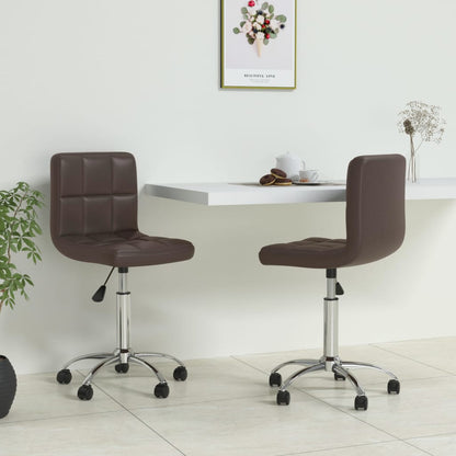 Silla De Comedor Giratoria Cuero Sintético