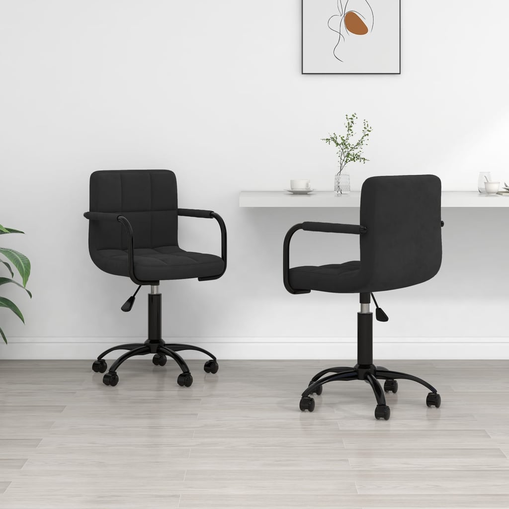 Sillas De Comedor Giratorias 2 Uds De Terciopelo