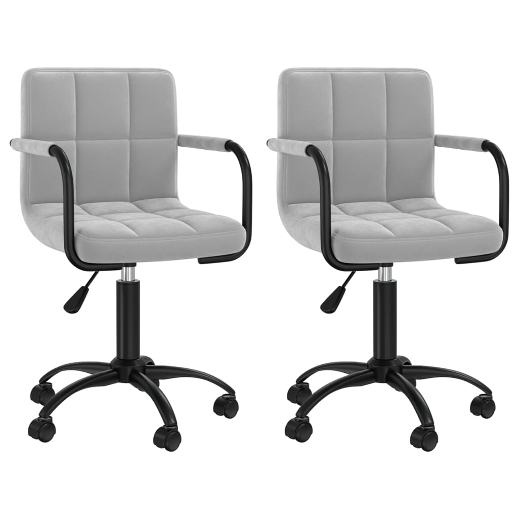 Sillas De Comedor Giratorias 2 Uds De Terciopelo