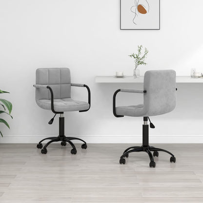 Sillas De Comedor Giratorias 2 Uds De Terciopelo