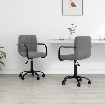 Sillas De Comedor Giratorias 2 Uds De Terciopelo