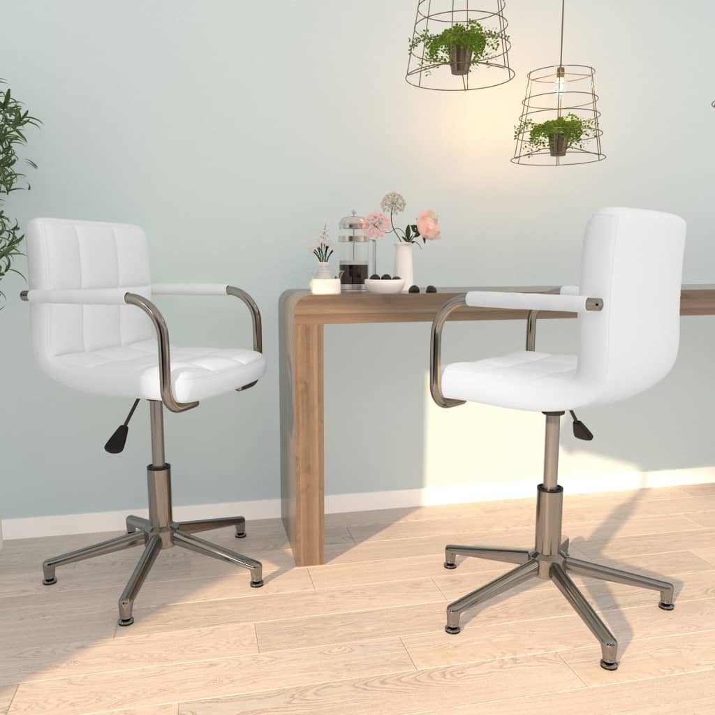 Sillas De Comedor Giratorias 6 Unidades Cuero Sintético