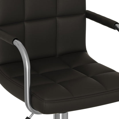 Silla De Oficina Giratoria De Cuero Sintético