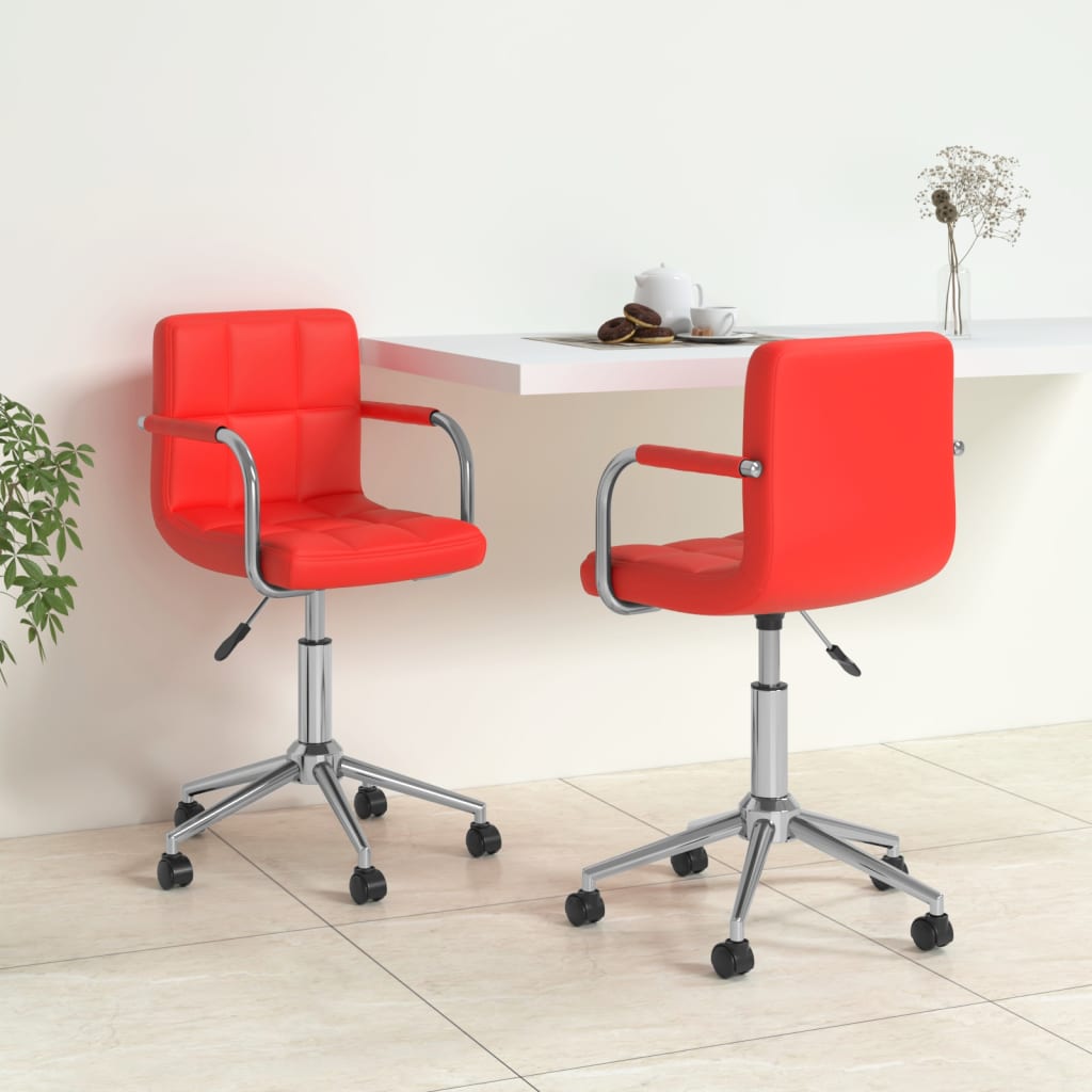 Silla De Comedor Giratoria Cuero Sintético