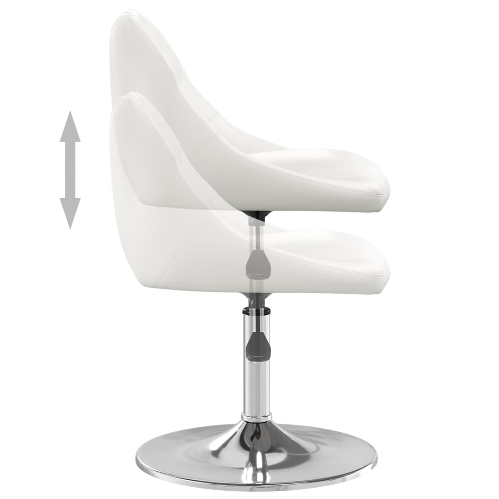 Sillas De Comedor 2 Unidades Cuero Sintético
