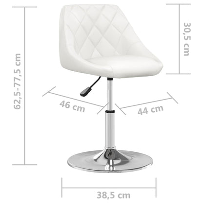 Sillas De Comedor 2 Unidades Cuero Sintético