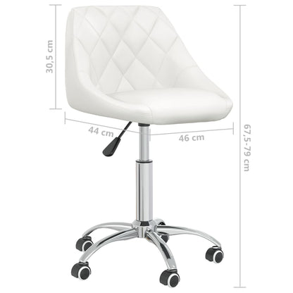 Silla De Oficina Giratoria De Cuero Sintético