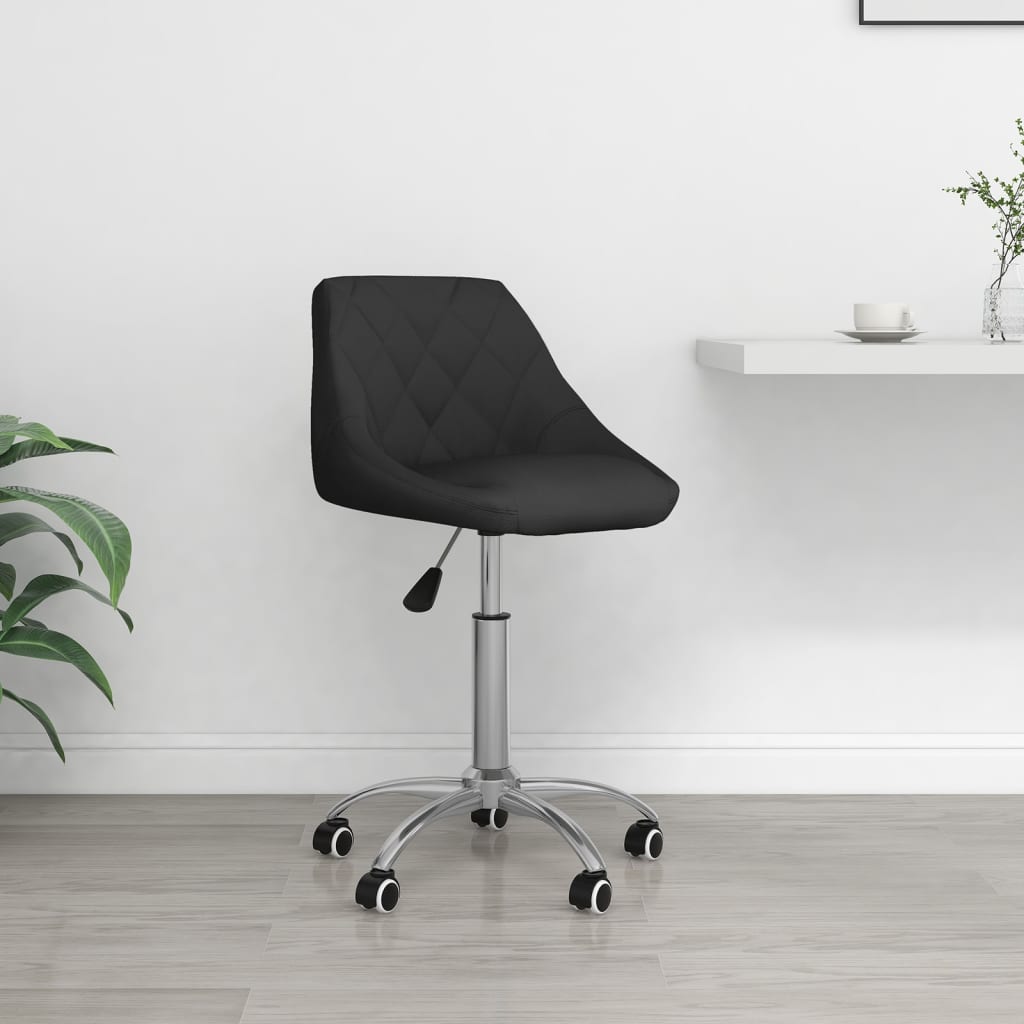 Silla De Oficina Giratoria De Cuero Sintético
