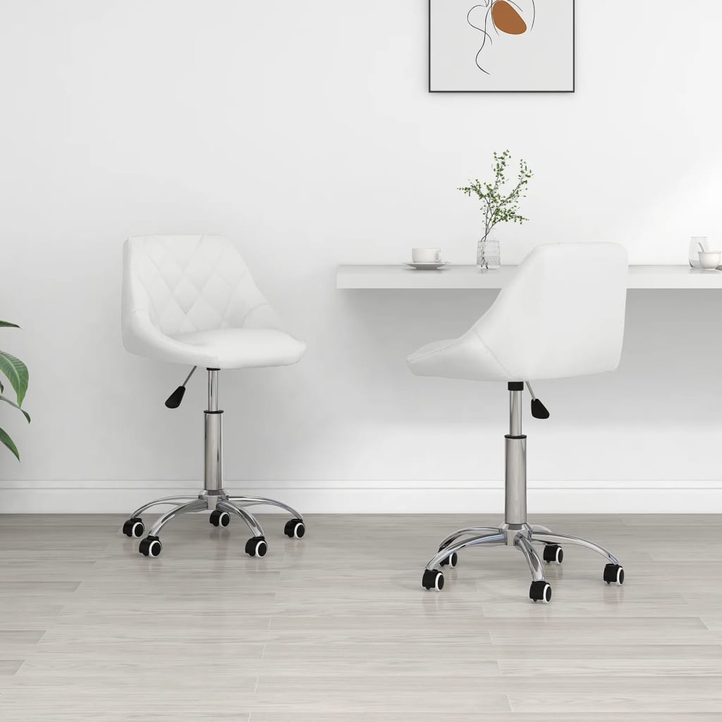 Silla De Comedor Giratoria Cuero Sintético