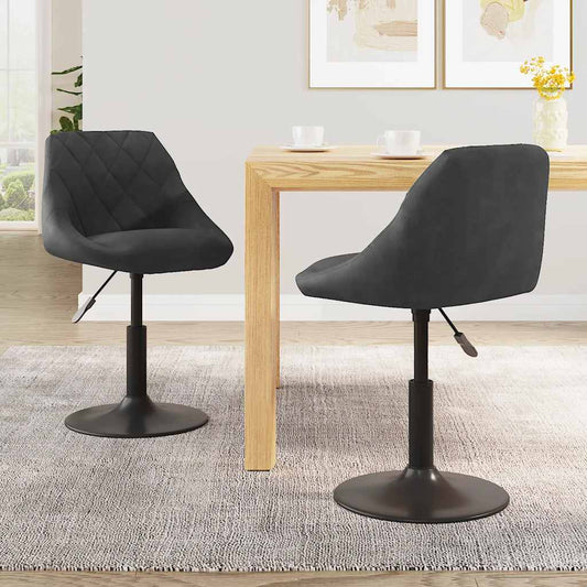 Sillas De Comedor Giratorias 2 Uds Terciopelo