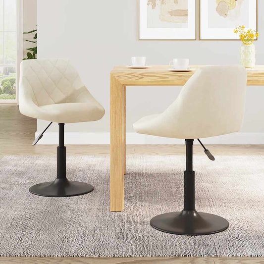 Sillas De Comedor Giratorias 2 Uds Terciopelo