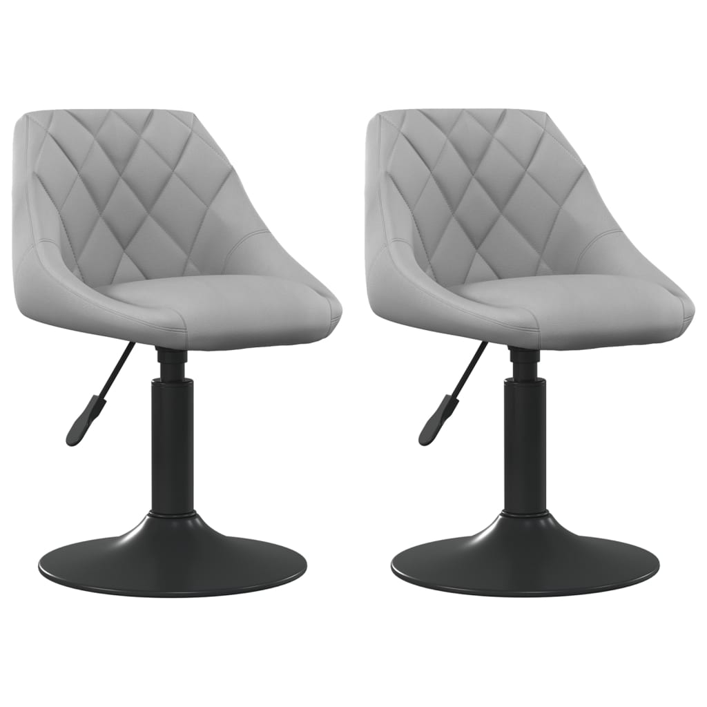 Sillas De Comedor Giratorias 2 Uds De Terciopelo