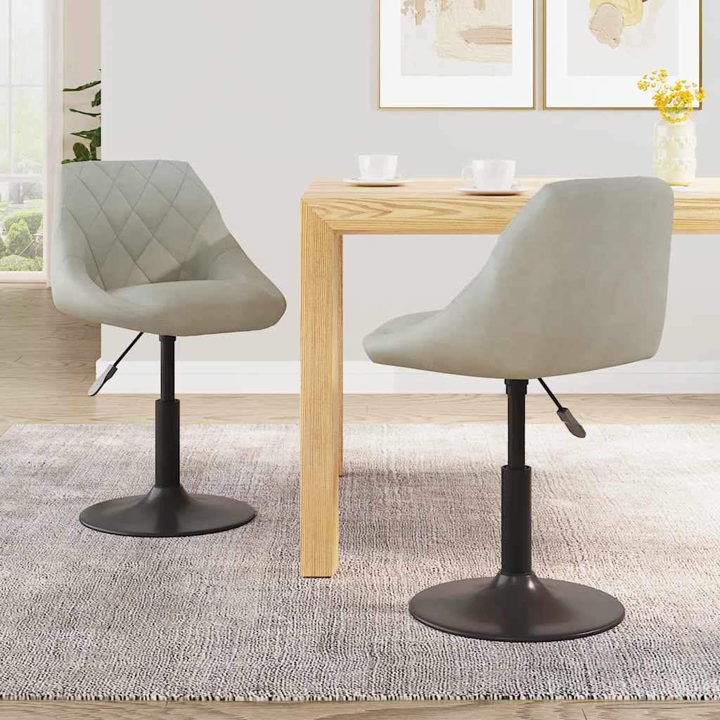 Sillas De Comedor Giratorias 2 Uds De Terciopelo