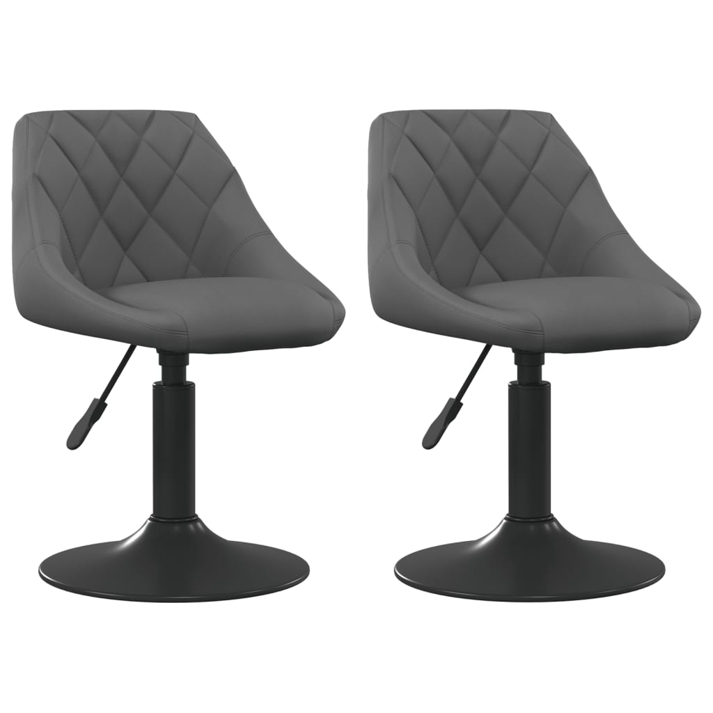 Sillas De Comedor Giratorias 2 Unidades Terciopelo