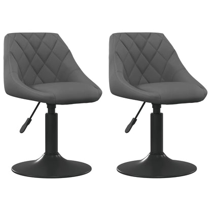 Sillas De Comedor Giratorias 2 Unidades Terciopelo