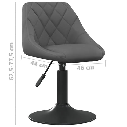Sillas De Comedor Giratorias 2 Unidades Terciopelo