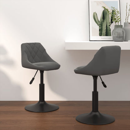 Sillas De Comedor Giratorias 2 Unidades Terciopelo
