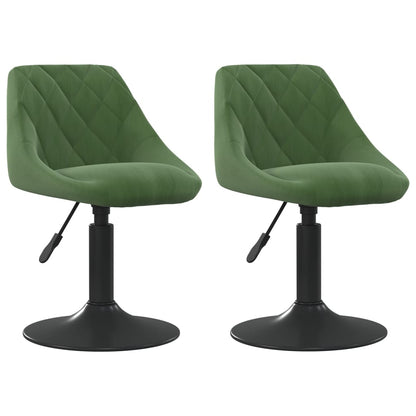 Sillas De Comedor Giratorias 2 Unidades Terciopelo
