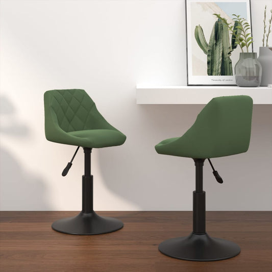 Sillas De Comedor Giratorias 2 Unidades Terciopelo