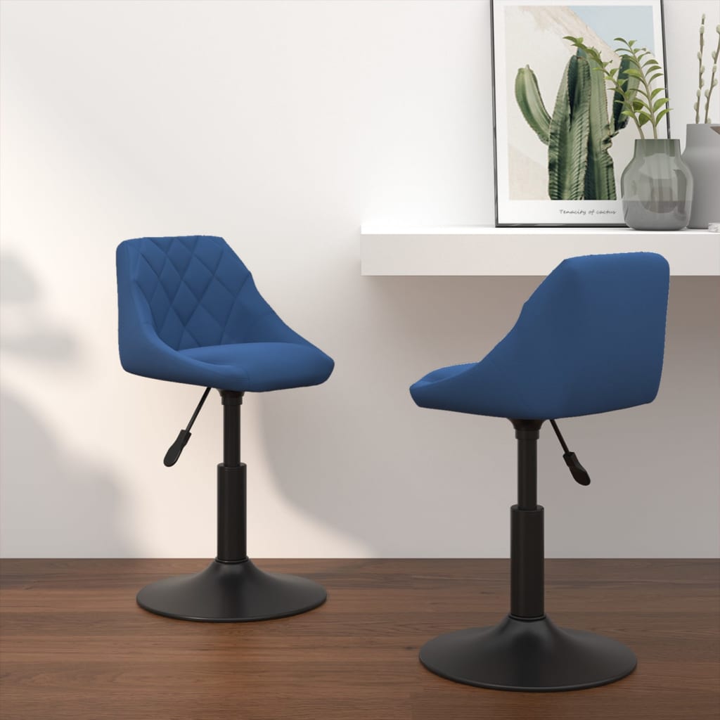 Sillas De Comedor Giratorias 2 Uds Terciopelo