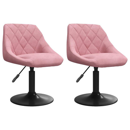 Sillas De Comedor Giratorias 2 Unidades Terciopelo