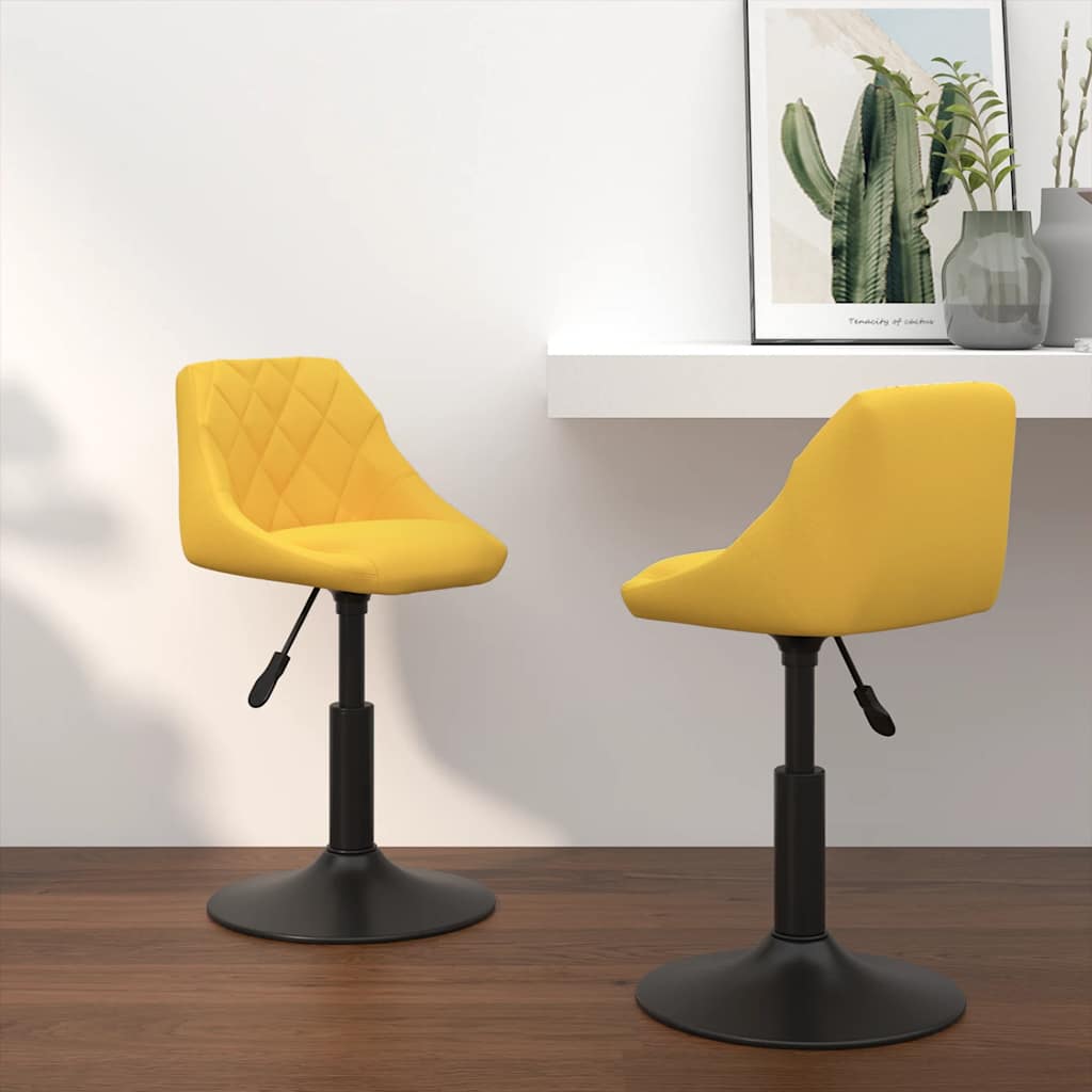 Sillas De Comedor Giratorias 2 Uds Terciopelo