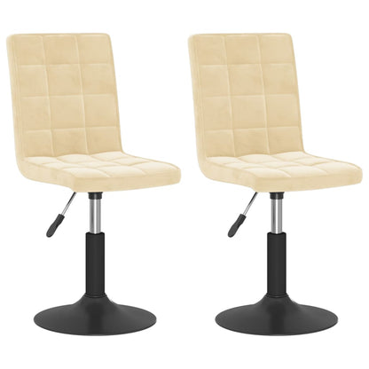 Sillas De Comedor Giratorias 2 Uds Terciopelo