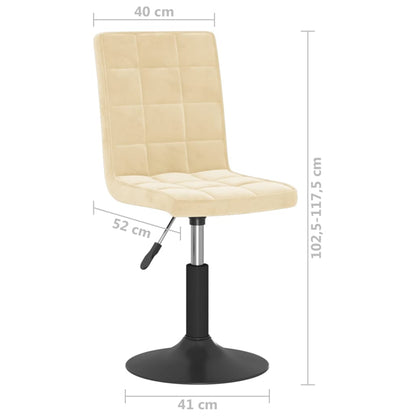 Sillas De Comedor Giratorias 2 Uds Terciopelo