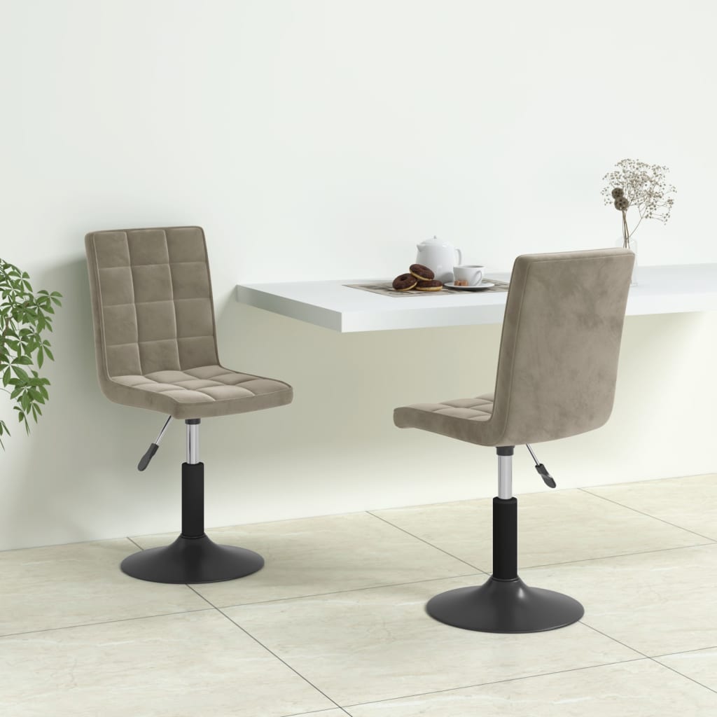 Sillas De Comedor Giratorias 2 Uds Terciopelo