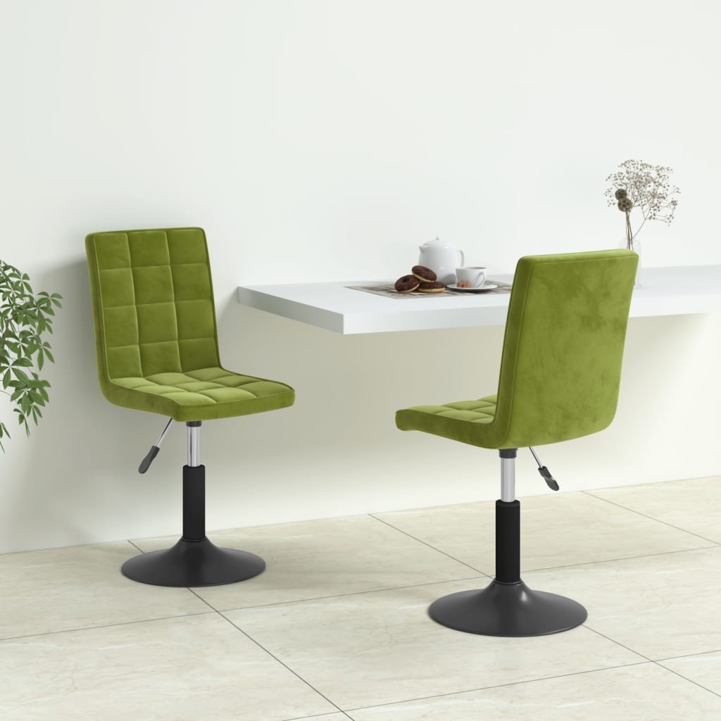 Sillas De Comedor Giratorias 2 Uds Terciopelo