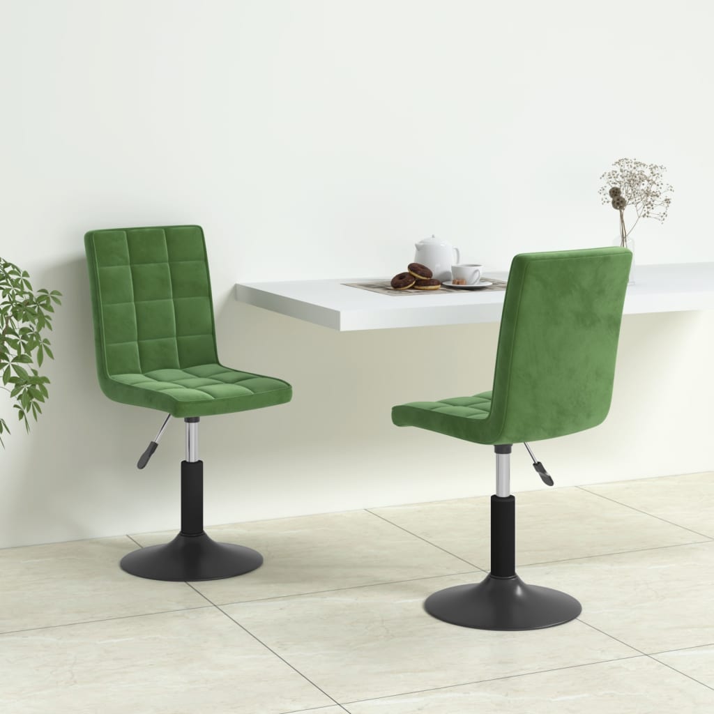 Sillas De Comedor Giratorias 2 Uds Terciopelo