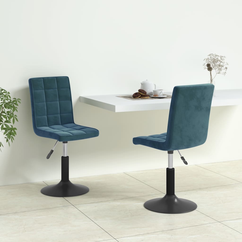 Sillas De Comedor Giratorias 2 Uds Terciopelo